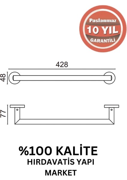 Paslanmaz Pirinç Flora Küvet Kolu 40CM Mat Siyah fiyatları