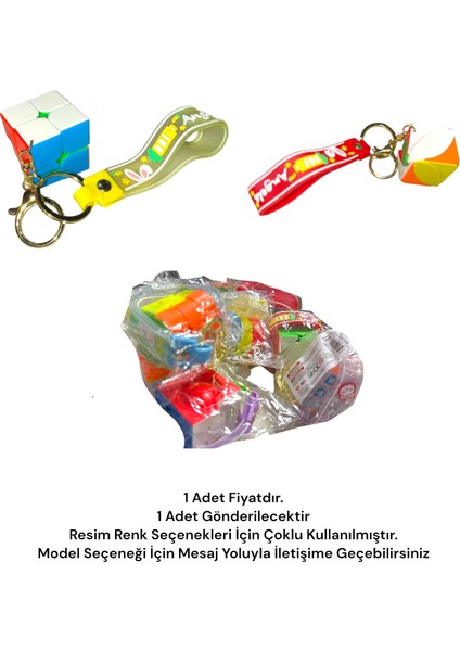 Ibis Magic Cube 3X3X3 Mini Zeka Küpü Silikon Anahtarlık