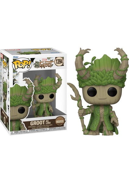 Pop Marvel We Are Groot - Groot As Loki NO:1394 Bobble-Head