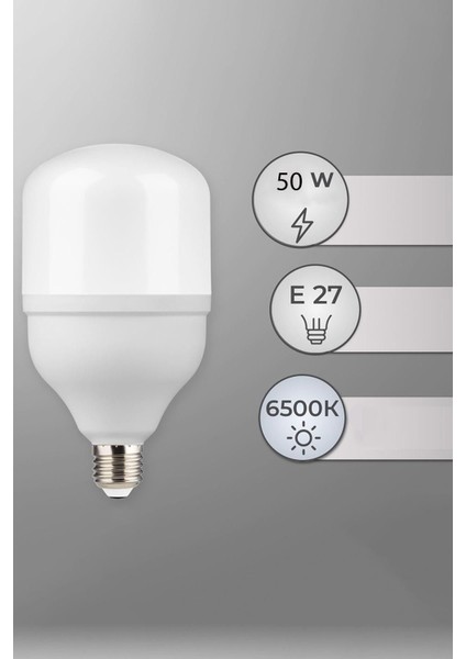 50W Büyük Boy Beyaz Ns LED Tasarruf Ampül 50 Watt