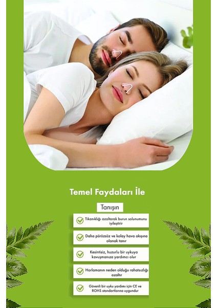 Tekli Horlama Nefes Alma Cihazı Anti Horlama Horlama Önlemeye Destek Horlama Aparatı Horlama Çözümü