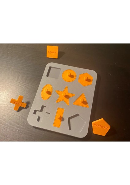 3D Baskı Şekil Tanıma Puzzle: Eğlenceli Öğrenme Deneyimi!