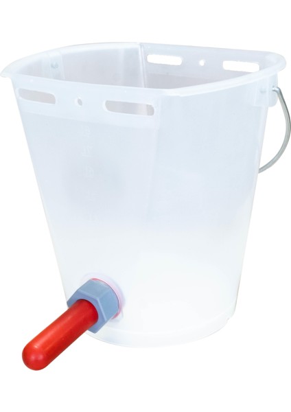 Buzağı Emzirme Kovası Şeffaf Takım (1 Valf-1 Emzik-1 Asma Ap.)