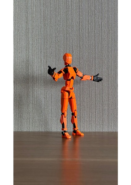 Lucky 13 Kadın Dummy Eklemleri Hareketli Oyuncak Figür Titan 13 14CM Turuncu Female modelleri