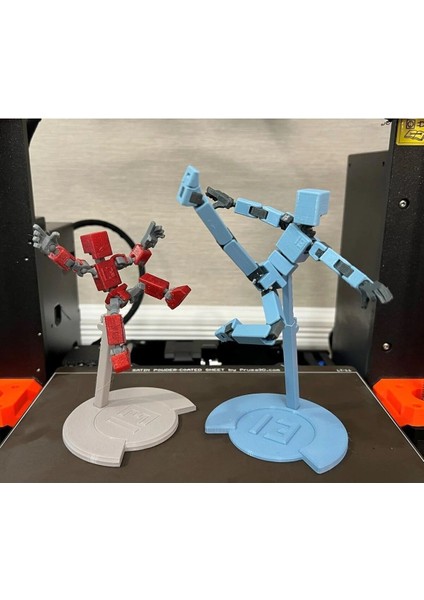 Lucky 13 Figür Standı - Oynar Eklemli Robotlar Dummy Için Dayanıklı Tutucu Siyah 1 Adet
