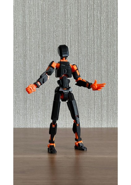 Lucky 13 Eklemleri Hareketli Oyuncak Aksiyon Figürü Titan 13 14CM Siyah Turuncu modelleri