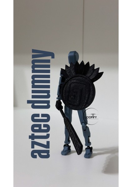 Lucky 13 Oynar Eklemli Figür Oyuncak ve Aksesuarları - Aztec Serisi - Dummy