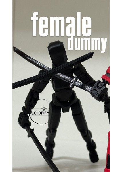 Lucky 13 Siyah Kadın Dummy Oynar Eklemli Oyuncak Figür - Female Dummy (14 Cm) fiyatları