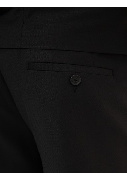 Erkek Siyah Ex.Slim Fit Yelekli Smokin Damatlık 50224051-VR046