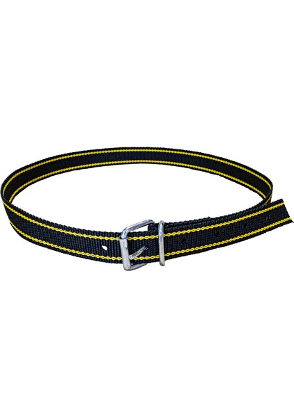 Boyun Askı Kayışı Siyah Sarı Delikli (130 Cm)