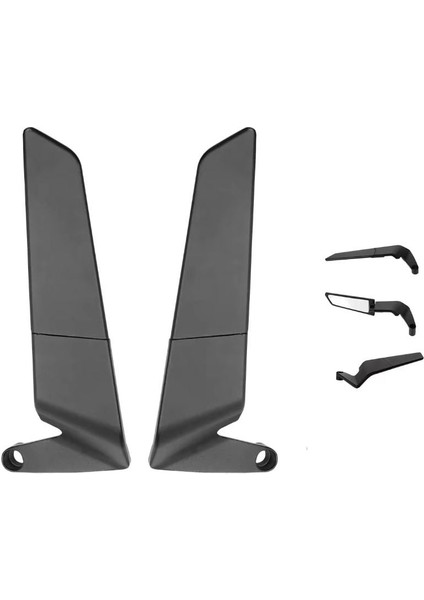 H2 Katlanır Ayna Takımı Gidon Bağlantılı 8/10 Mm.