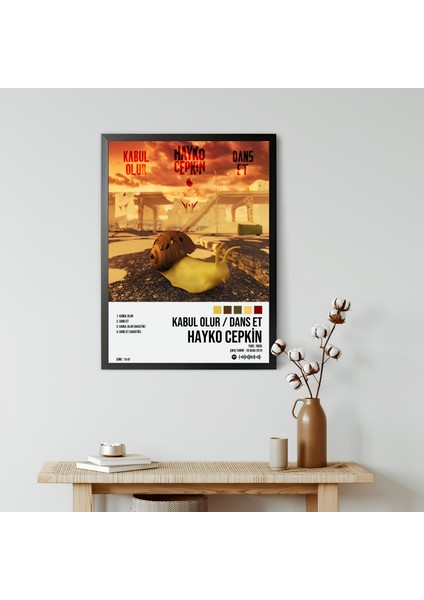 Hayko Cepkin - Kabul Olur / Dans Et Albüm Spotify Çerçeveli Poster Tablo