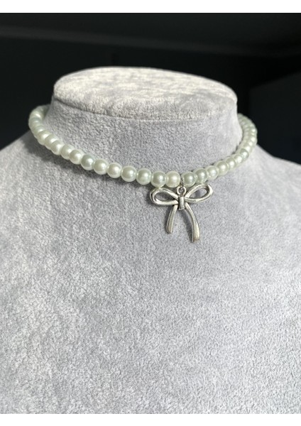 Cam Incili Fiyonk Choker Kolye fiyatları