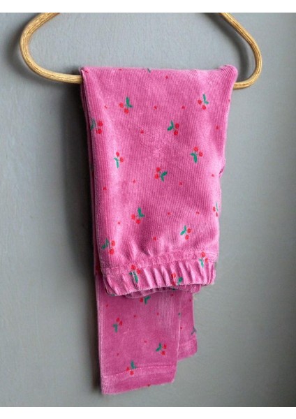 Kız Çocuk Kadife Fitilli Tayt modelleri