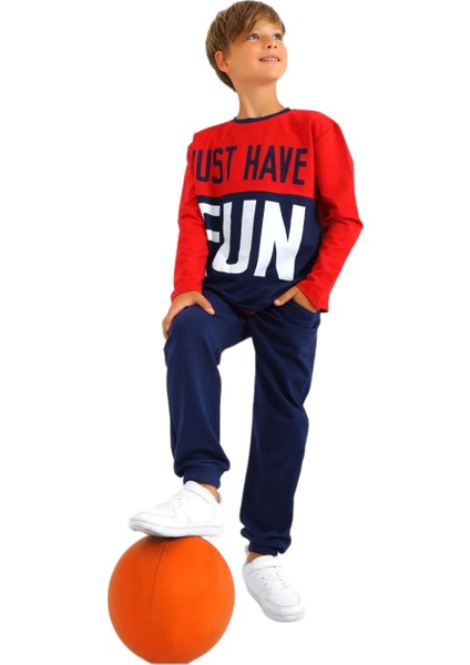 Erkek Baskılı 6/9 Yaş 2 Ip Eşofman Takım