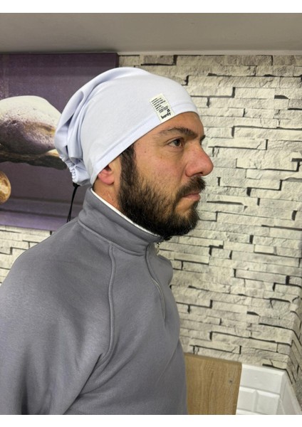 İki Farklı Şekilde Kullanabilen Bardy Beyaz Bere Boyunluk