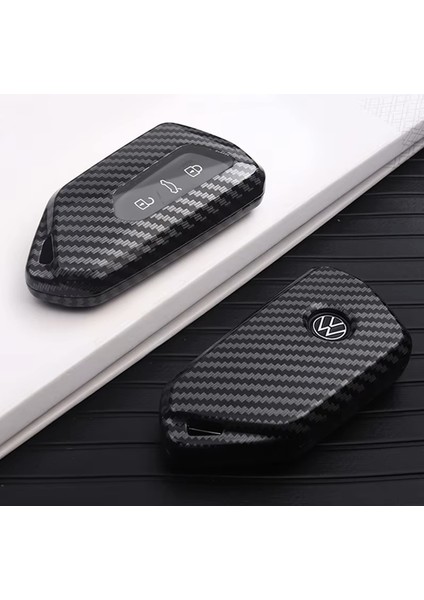 Volkswagen Seat Skoda Anahtarlık Karbon Anahtarlık Golf 8 Mk8 Id4 Octavia Leon Cupra Anahtarlık