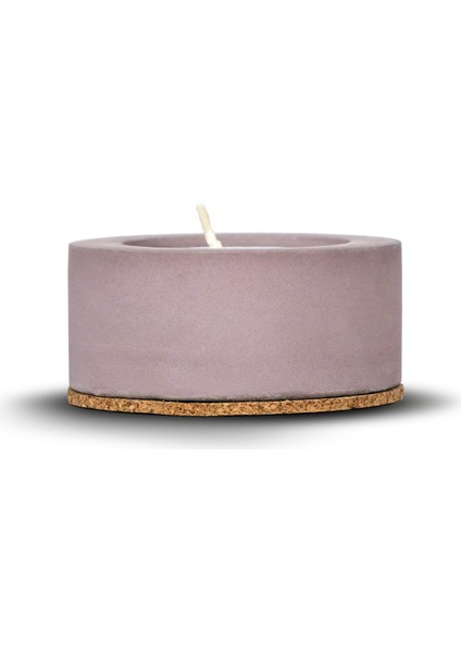 Inytium Serisi Dekoratif Mürdüm Renk Beton Tealight Mumluk (Tealight !) modelleri