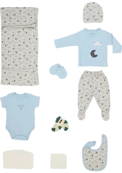 Ay ve Bulut 10'lu Hastane Çıkış Seti Mavi