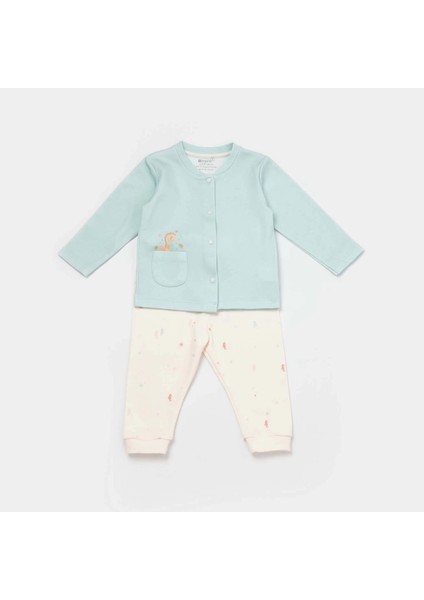 Save The Seahorse Bebek Pijama Takımı Bejmint