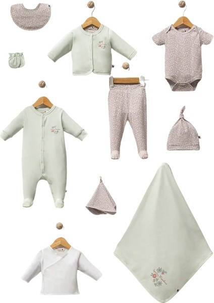 Fall Floral 10 Parça Hastane Çıkışı Green