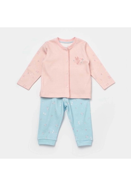 Always Happy Bebek Pijama Takım Gül Kurusu Mint