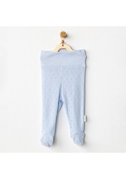 Jacquard Patikli Bebek Pantolon Blue