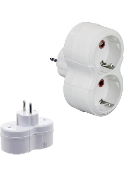 Priz Ikili Topraklı Fişli Priz 101-02