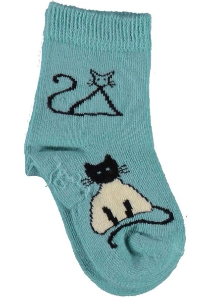 New Cats Yaş Soket Çorap Yeşil