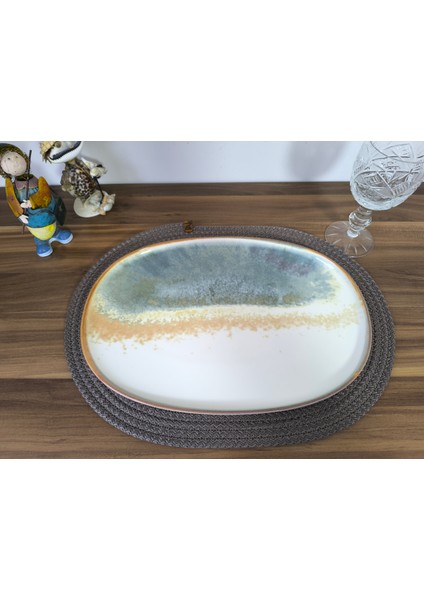 6 Ad.koyu Vizon Oval Servis (30X40)