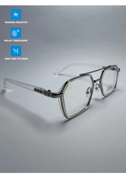 Mavi Işık Koruyucu Gözlük Unisex Ekran Gözlüğü Optik Uyumlu Camları Değişebilir