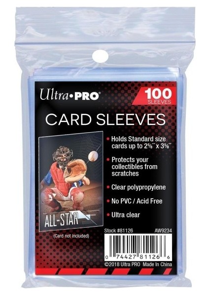 Kart Koruma Kılıfları 100'LÜ Paket - Card Sleeves 100 Ultra Pro, Orijinal