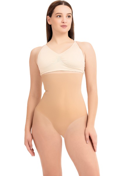 Gerçek Lazer Yüksek Bel- String Tanga -Toparlayıcı- Inceltici- Iz Yapmayan- Dikişsiz Kadın Korse