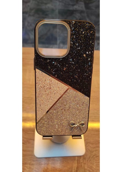 Iphone 16 Pro Max Uyumlu Taşlı Kurdele Figürlü Karbon Kılıf Darbe Korumalı Kapak fiyatları