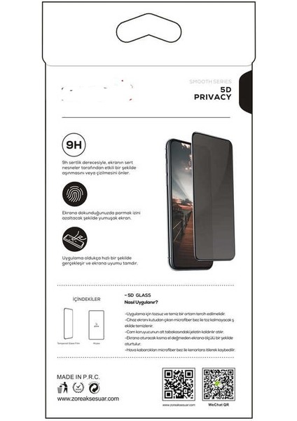 Galaxy A35 New 5d Privacy Temperli Ekran Koruyucu modelleri