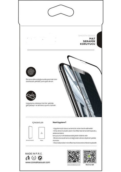 Xiaomi Redmi 12C Mat Seramik Ekran Koruyucu modelleri