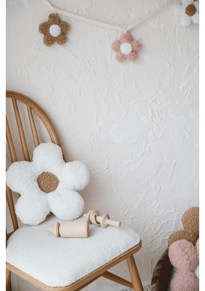 Teddy Beyaz Papatya Yastık modelleri