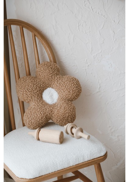 Teddy Kahve Papatya Yastık