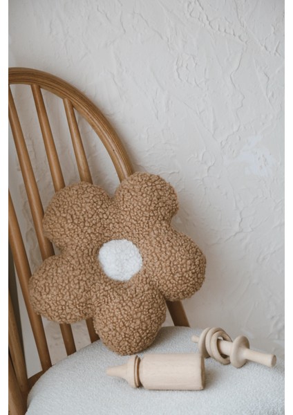 Teddy Kahve Papatya Yastık modelleri