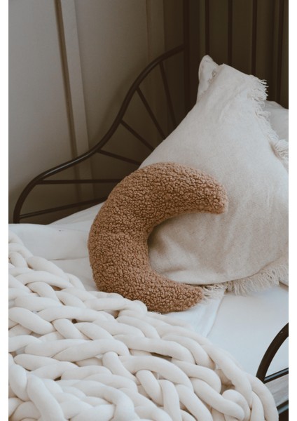 Teddy Kahve Ay Yastık modelleri