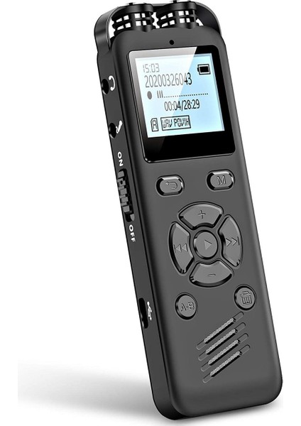Dijital Ekranlı Voice Recorder 16 gb Ses Kayıt Cihazı