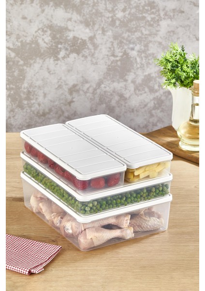 Selka Nora 4'lü Set ( 1 Adet 4 Lt. 1 Adet 2,25 Lt. 2 Adet 1 Lt. )