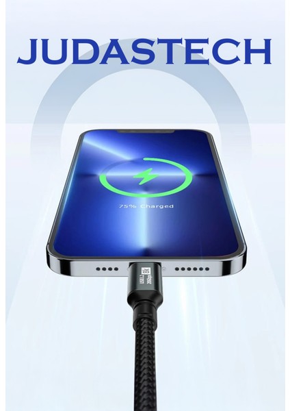 C34 Type-C To Type-C 5A/100W/20GBPS Şarj Data ve 8k Görüntü Aktarım Kablosu -3mt