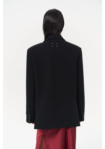 Allbucks Mai, Emma Dikiş Detay Siyah Blazer ABMAI0012