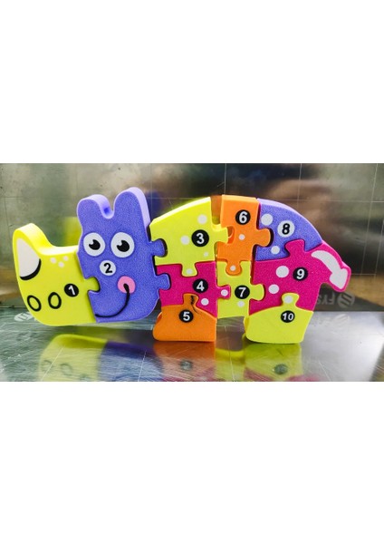 3D Baskı Gergedan Puzzle: Eğlenceli ve Eğitimsel Oyun Aracı