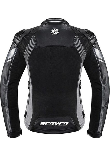 JK152W 4 Mevsim Kadın Motosiklet Montu Gri modelleri