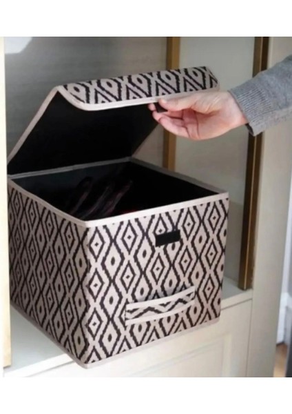 Bohe Çok Amaçlı Raf Düzenleyici Dekoratif Kutu Dolap Organizer Baza Altı Hurç 30 x 30 x 30 fiyatları