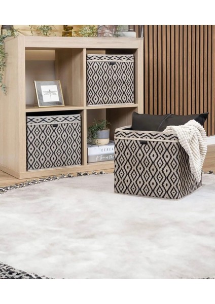 Bohe Çok Amaçlı Raf Düzenleyici Dekoratif Kutu Dolap Organizer Baza Altı Hurç 30 x 30 x 30 modelleri