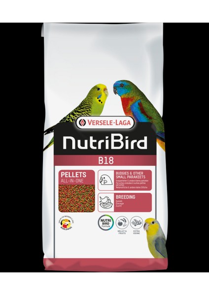 Nutrıbird B18 Muhabbet Pelet Yem 10kg