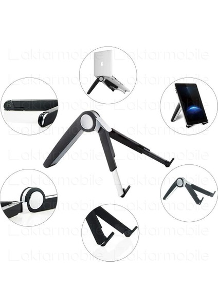 Laptop Standı Tablet Standı Yükseklik Ayarlı Kademeli 3 Ayaklı Tasarım Hafif Pratik fırsatları